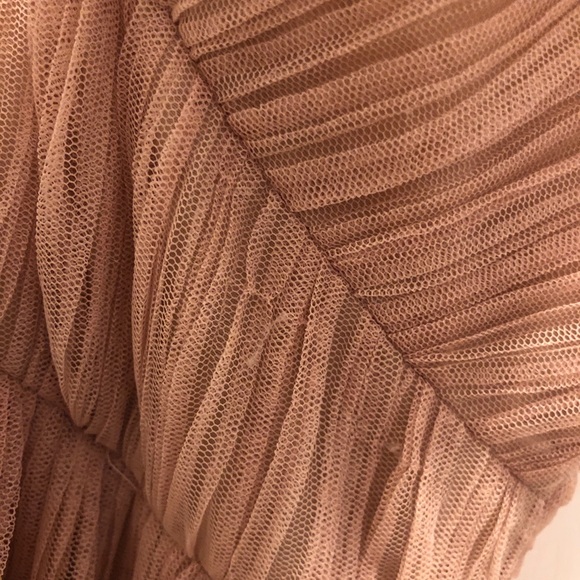 Cream tulle halter evening dress - Picture 4 of 6